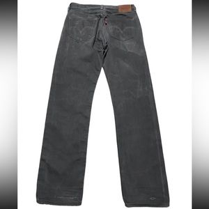 2011 Levis 501 jeans charcoal men’s 32x34 coupe droit straight fit gray